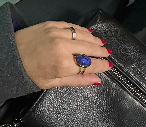 HIMMLISCHER LAPISLAZULI-AURA-RING