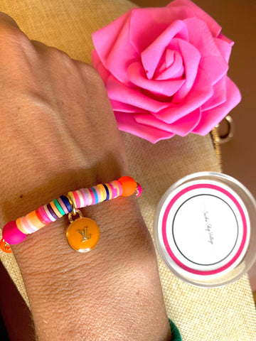 Bracelet pampilles upcyclé «Loulou » collection colorful summer